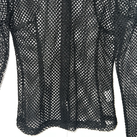 Princess Polly black net button up shirt. NWOT. Size US 4. Perfect condition. - Picture 8 of 13